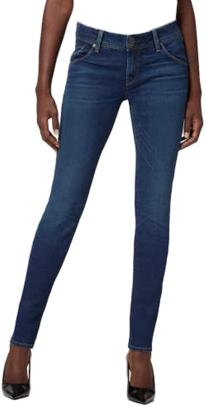 HUDSON Women&#039;s Collin Mid Rise Skinny Jean, with Back Flap Pockets Rp