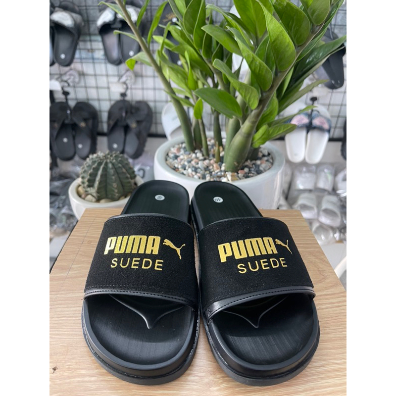 Men&#039;s puma Slippers With Horizontal Straps