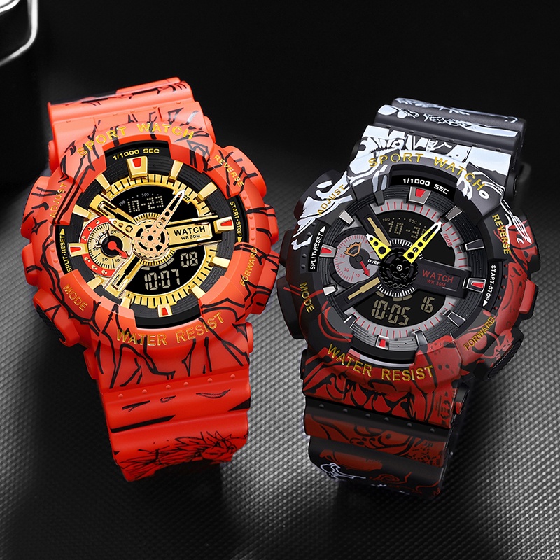 One Piece Men&#039;s Sports Watch Waterproof Top Luxury Wristwatches Gifts Style Digital Clocks Shock Gentleman Fashion