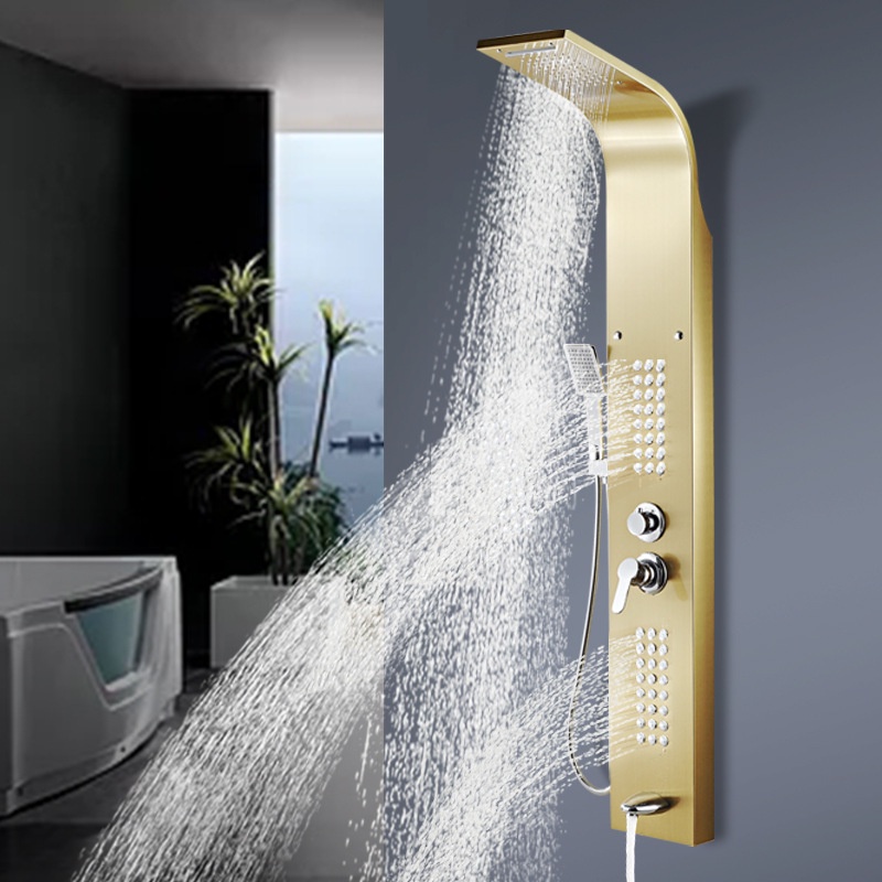 {SG Stock} Rain Shower Set 304 Stainless Steel Shower Screen Smart Thermostatic Wall-mounted Shower