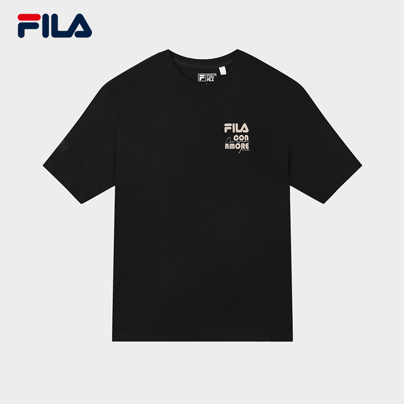 FILA CORE Men&#039;s White Line Fila Originale Short Sleeve Tee (Unisex)